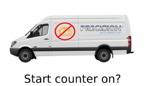Sprinter start counter on Precision Auto